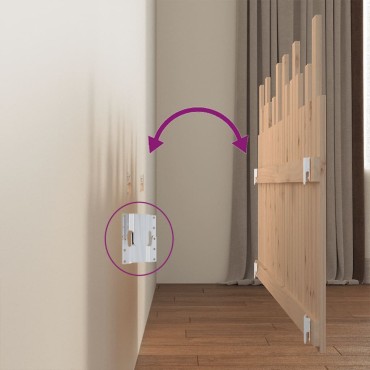 vidaXL Κεφαλάρι Επιτοίχιο 166x3x80cm από Μασίφ Ξύλο Πεύκου 1 τεμ.