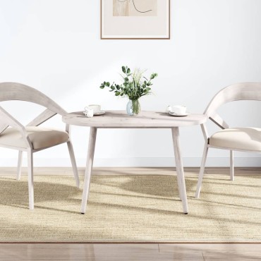 vidaXL Επιφάνεια Τραπεζιού Οβάλ Λευκή 110x55x2,5cm Μασίφ Ξύλο Πεύκου 1 τεμ.