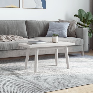 vidaXL Επιφάνεια Τραπεζιού Ορθογ. Λευκή 80x40x2,5cm από Μασίφ Πεύκο 1 τεμ.