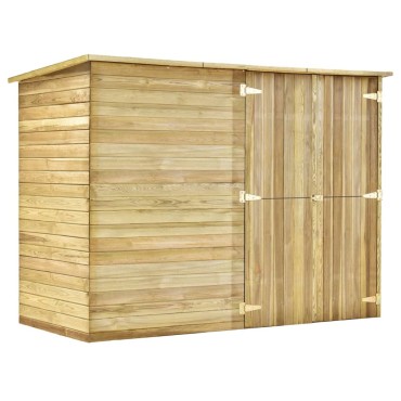 vidaXL Αποθήκη Ποδηλάτων Κήπου 232 x 110 x 170 εκ. από Εμποτισμένο Ξύλο Πεύκου