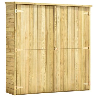 vidaXL Αποθήκη Εργαλείων Κήπου 163x50x171 εκ. Εμποτισμένο Ξύλο Πεύκου