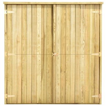 vidaXL Αποθήκη Εργαλείων Κήπου 163x50x171 εκ. Εμποτισμένο Ξύλο Πεύκου