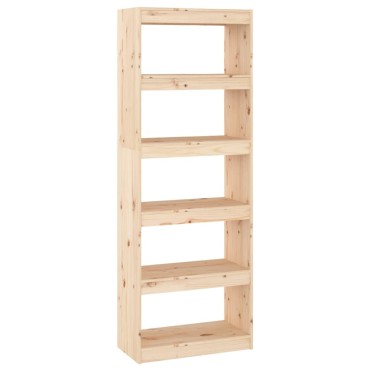 vidaXL Βιβλιοθήκη/Διαχωριστικό Χώρου 60x30x167,5cm Μασίφ Ξύλο Πεύκου 1 τεμ.