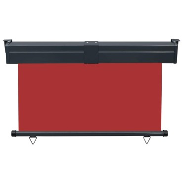 vidaXL Σκίαστρο Βεράντας Πλαϊνό Κόκκινο 125 x 250 εκ.