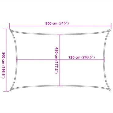 vidaXL Πανί Σκίασης Ανοιχτό Πράσινο 5 x 8 μ. από HDPE 160 γρ./μ²