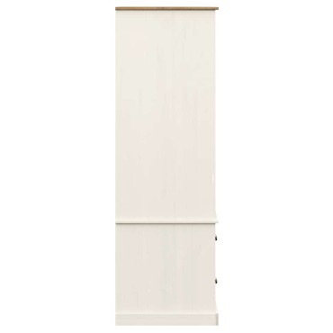 vidaXL Ντουλάπα VIGO Λευκή 90x55x170cm από Μασίφ Ξύλο Πεύκου 1 τεμ.