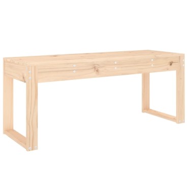 vidaXL Παγκάκι Κήπου 110x38x45cm από Μασίφ Ξύλο Πεύκου 1 τεμ.