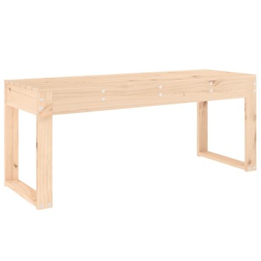 vidaXL Παγκάκι Κήπου 110x38x45cm από Μασίφ Ξύλο Πεύκου 1 τεμ.