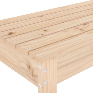 vidaXL Παγκάκι Κήπου 110x38x45cm από Μασίφ Ξύλο Πεύκου 1 τεμ.