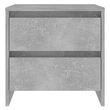 vidaXL Κομοδίνο Γκρι Σκυροδέματος 45x34,5x44,5cm από Μοριοσανίδα 1 τεμ.