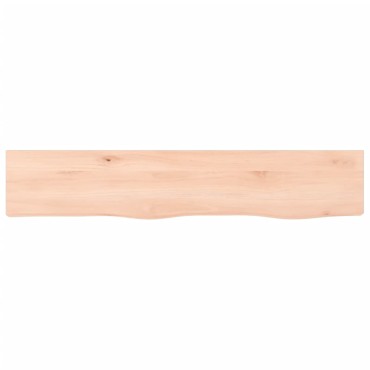 vidaXL Ράφι Τοίχου 100x20x4cm από Ακατέργαστο Μασίφ Ξύλο Δρυός 1 τεμ.