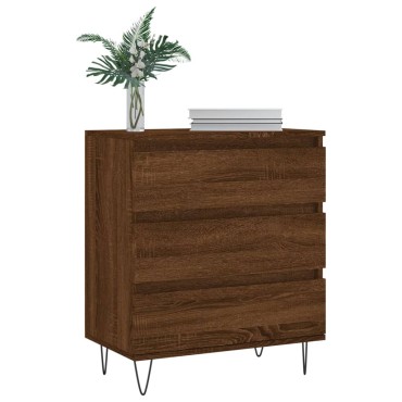 vidaXL Μπουφές Καφέ Δρυς 60x35x70cm από Επεξεργασμένο Ξύλο 1 τεμ.