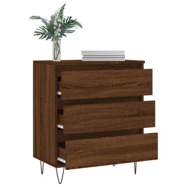 vidaXL Μπουφές Καφέ Δρυς 60x35x70cm από Επεξεργασμένο Ξύλο 1 τεμ.
