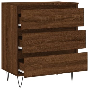 vidaXL Μπουφές Καφέ Δρυς 60x35x70cm από Επεξεργασμένο Ξύλο 1 τεμ.