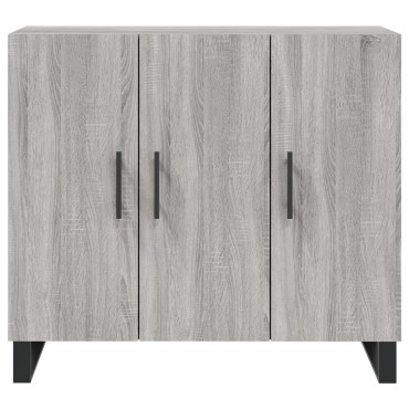 vidaXL Ντουλάπι Γκρι Sonoma 90x34x80cm από Επεξεργασμένο Ξύλο 1 τεμ.