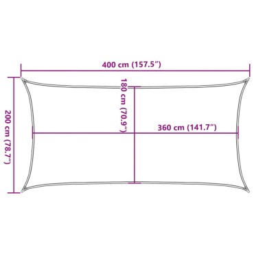 vidaXL Πανί Σκίασης Ανοιχτό Πράσινο 2 x 4 μ. από HDPE 160 γρ./μ²