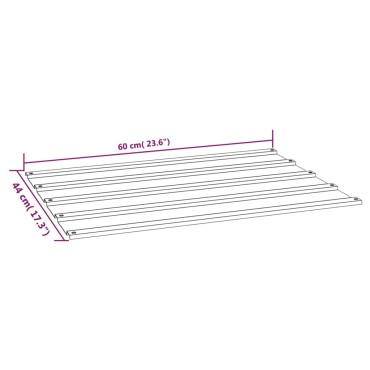 vidaXL Πάνελ Οροφής 12 τεμ. Σκουριασμ. 60x44εκ Ατσάλι Σκληρ. στον Αέρα