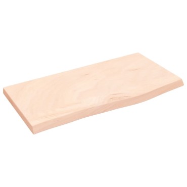 vidaXL Ράφι Τοίχου 60x30x2cm από Ακατέργαστο Μασίφ Ξύλο Δρυός 1 τεμ.