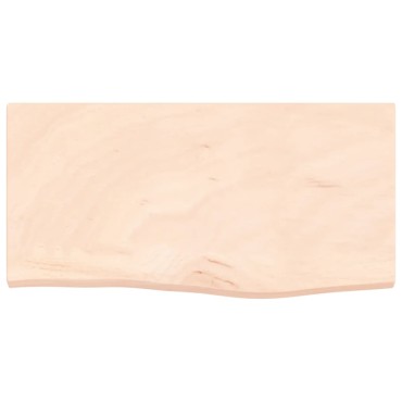 vidaXL Ράφι Τοίχου 60x30x2cm από Ακατέργαστο Μασίφ Ξύλο Δρυός 1 τεμ.
