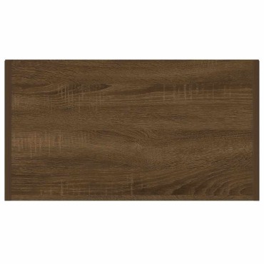 vidaXL Ντουλάπι Μπάνιου Καφέ Δρυς 60x33x80cm Επεξεργασμένο Ξύλο