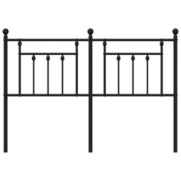 vidaXL Κεφαλάρι Μαύρο Μεταλλικό 146x3x97cm 1 τεμ.