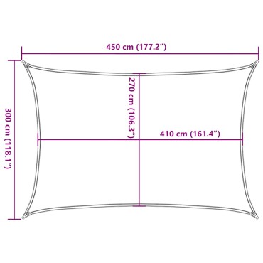 vidaXL Πανί Σκίασης Κίτρινο 3 x 4,5 μ. 160 γρ./μ² από HDPE