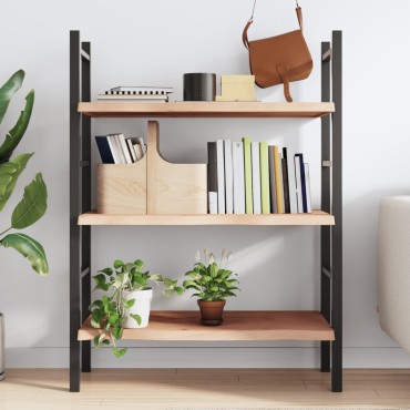 vidaXL Ράφι Τοίχου 100x40x(2-4)cm από Ακατέργαστο Μασίφ Ξύλο Δρυός 1 τεμ.