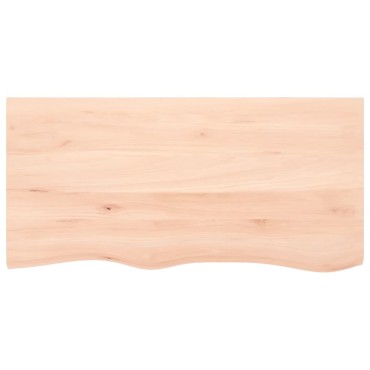 vidaXL Ράφι Τοίχου 100x50x2cm από Ακατέργαστο Μασίφ Ξύλο Δρυός 1 τεμ.