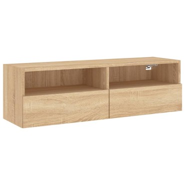 vidaXL Έπιπλο Τοίχου Τηλεόρασης Sonoma Δρυς 100x30x30cm Επεξ. Ξύλο