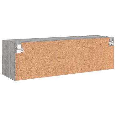 vidaXL Έπιπλο Τηλεόρασης Τοίχου Γκρι Sonoma 100x30x30cm Επεξ. Ξύλο