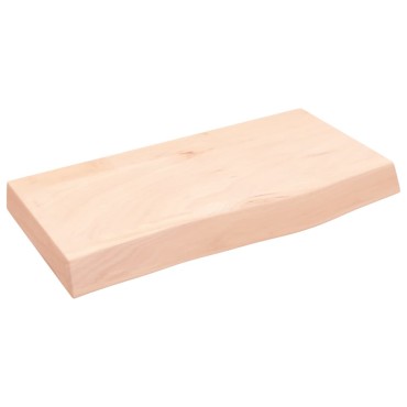 vidaXL Πάγκος Μπάνιου 60x30x(2-6) εκ. από Ακατέργαστο Μασίφ Ξύλο