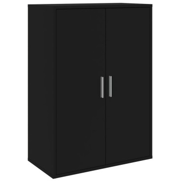 vidaXL Συρταριέρα Μαύρη 60x31x84cm από Επεξεργασμένο Ξύλο 1 τεμ.