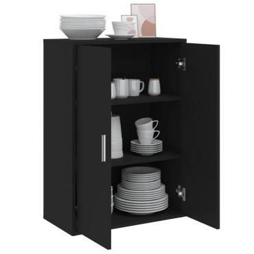 vidaXL Συρταριέρα Μαύρη 60x31x84cm από Επεξεργασμένο Ξύλο 1 τεμ.