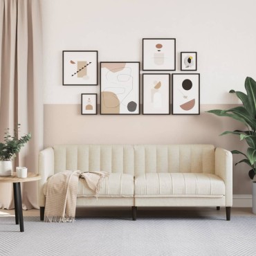 vidaXL Καναπές Διθέσιος Λινό 176x76,5x74,5cm 1 τεμ.