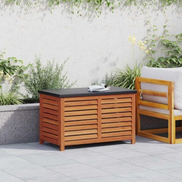 vidaXL Μπαούλο Αποθήκευσης Κήπου 90x48x55cm από Μασίφ Ξύλο Ευκαλύπτου 1 τεμ.