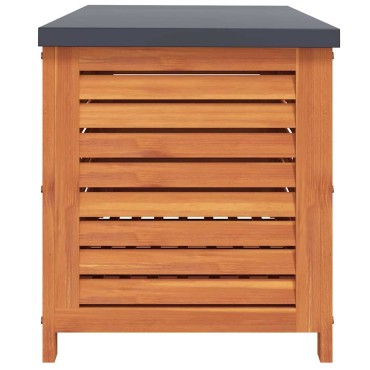 vidaXL Μπαούλο Αποθήκευσης Κήπου 90x48x55cm από Μασίφ Ξύλο Ευκαλύπτου 1 τεμ.