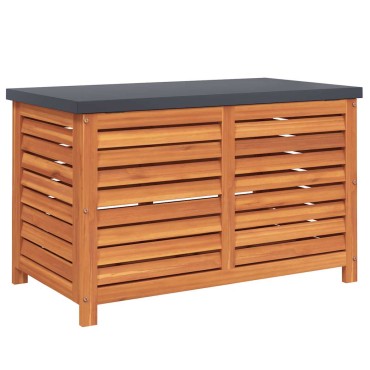 vidaXL Μπαούλο Αποθήκευσης Κήπου 90x48x55cm από Μασίφ Ξύλο Ευκαλύπτου 1 τεμ.
