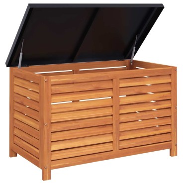 vidaXL Μπαούλο Αποθήκευσης Κήπου 90x48x55cm από Μασίφ Ξύλο Ευκαλύπτου 1 τεμ.