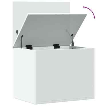vidaXL Κουτί Αποθήκευσης Λευκό 60x42x46cm Επεξεργασμένο Ξύλο 1 τεμ.