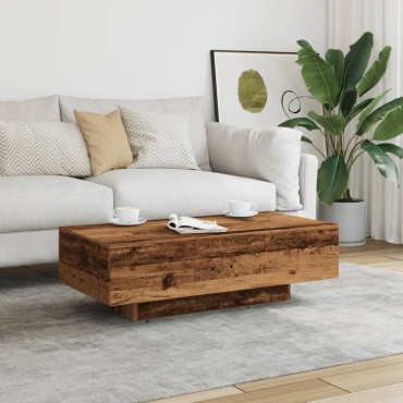 vidaXL Τραπεζάκι Σαλονιού Παλαιό Ξύλο 100x49,5x31cm από Επεξ. Ξύλο 1 τεμ.