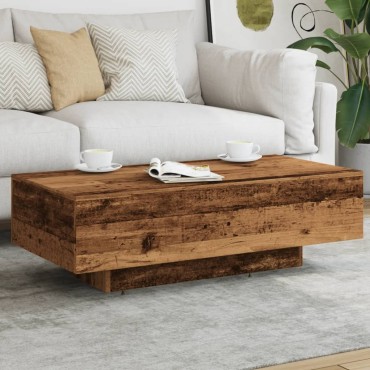 vidaXL Τραπεζάκι Σαλονιού Παλαιό Ξύλο 100x49,5x31cm από Επεξ. Ξύλο 1 τεμ.