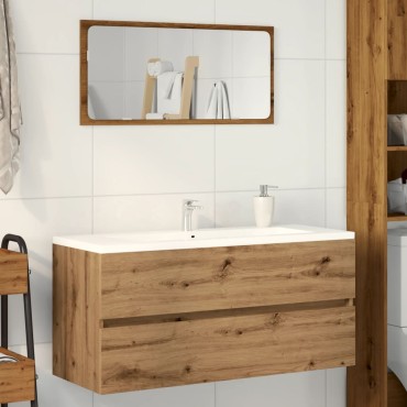 vidaXL Ντουλάπι Νιπτήρα Αρτισιανή Δρυς 100x38,5x45cm Επεξ. Ξύλο 1 τεμ.