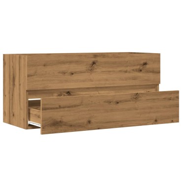 vidaXL Ντουλάπι Νιπτήρα Αρτισιανή Δρυς 100x38,5x45cm Επεξ. Ξύλο 1 τεμ.