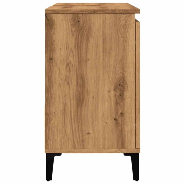 vidaXL Ντουλάπι Νιπτήρα Αρτισιανή Δρυς 65x33x60cm Επεξ. Ξύλο 1 τεμ.