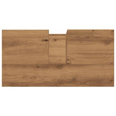 vidaXL Ντουλάπι Νιπτήρα Αρτισιανή Δρυς 65x33x60cm Επεξ. Ξύλο 1 τεμ.