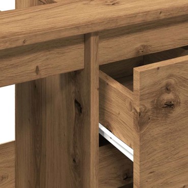 vidaXL Ντουλάπι Νιπτήρα Αρτισιανή Δρυς 65x33x60cm Επεξ. Ξύλο 1 τεμ.