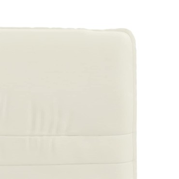 vidaXL Καρέκλα Τραπεζαρίας Κρεμ Βελούδινη 44x50x(74-84) cm 1 τεμ.