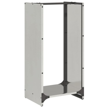 vidaXL Ραφιέρα Καυσόξυλων 40x30x80 εκ. από Ανοξείδωτο ατσάλι