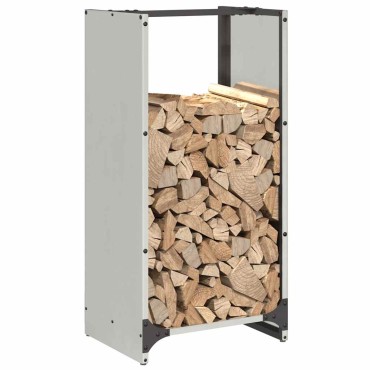 vidaXL Ραφιέρα Καυσόξυλων 40x30x80 εκ. από Ανοξείδωτο ατσάλι