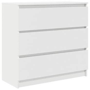 vidaXL Ντουλάπι Λευκό 80x35x76cm Επεξεργασμένο Ξύλο 1 τεμ.